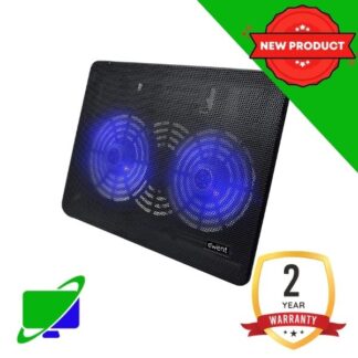Ewent EW1256 base di raffreddamento USB per notebook fino a 17 pollici con 2 ventole
